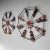 Metal Vintage Spinning Wheels Koinobori Matsuri Wall Decoration, Japan, 1950s, Set of 2 For Sale - Image 7 of 18
