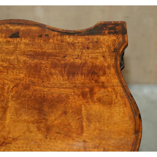 Chippendale Kettle Stand Side Table from Howard & Sons Thomas, 1880s For Sale - Image 16 of 18