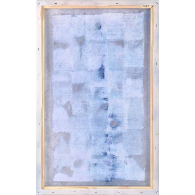 White Patches - Abstract Composition on Linen by D. Whalen For Sale In Monterey, CA - Image 6 of 7