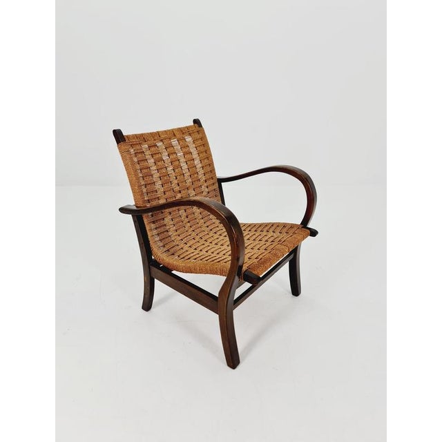 Vintage Bauhaus Papercord Armchair by Ehrich Dieckmann, 1930s For Sale - Image 18 of 18