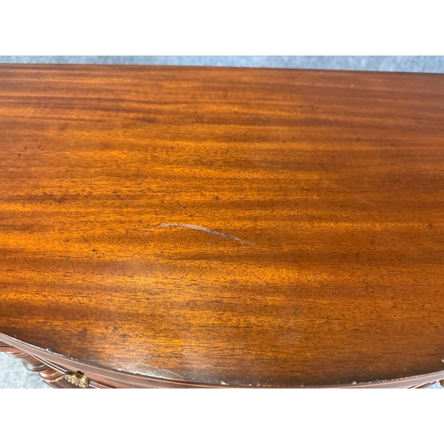 Brown Maitland-Smith Regency Reed 36″ Console Table For Sale - Image 8 of 11