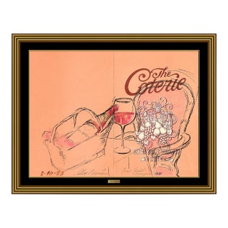 1980s Beaujolais at the Coterie, LeRoy Neiman For Sale