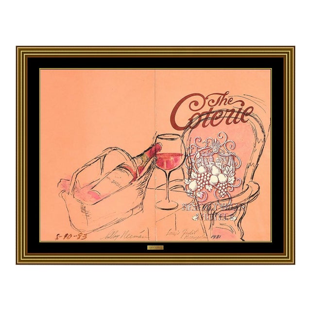 1980s Beaujolais at the Coterie, LeRoy Neiman For Sale