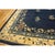 1920s Navy Blue Floral Deco Antique Chinese Peking Knotted Rug 11'9'' X 14'3'' For Sale - Image 9 of 12
