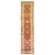 Vintage one of a kind Armenian runner with predominant accents in brown, burgundy and green on all-over design. Measures:...