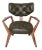 Mid-Century Modern Ash Solid Wood Dark Green Kendall Chair For Sale