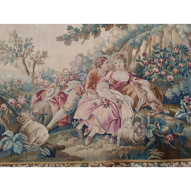 19th Century French Aubusson Tapestry For Sale - Image 10 of 10