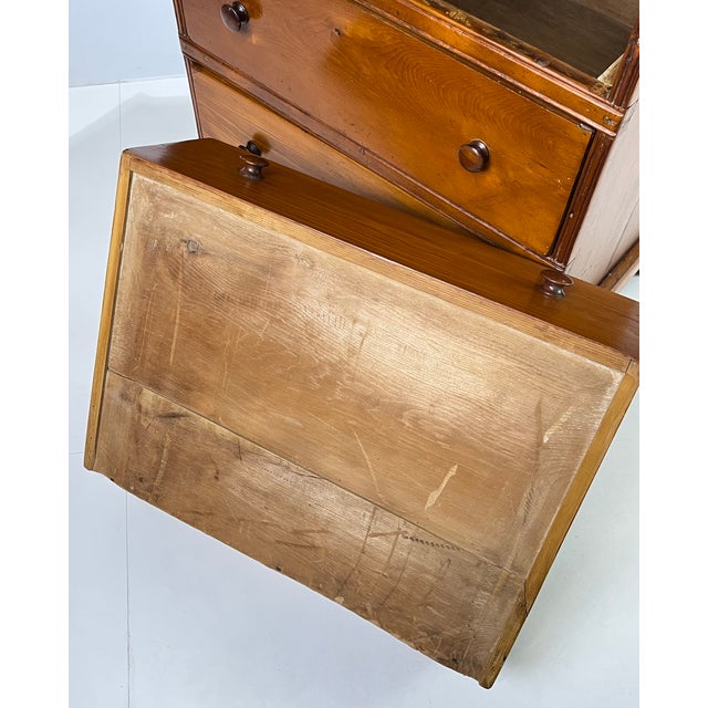 19th Century Antique Pine Three-Drawer Chest For Sale - Image 17 of 17