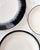 Set of 8 Minimalist "Variation 3 Dé" Breakfast Plates by Ann Demeulemeester for Serax, in White Glazed Porcelain With Organic Black Border For Sale - Image 11 of 11