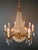 Antique Oval Crystal Chandelier Louis XVI Revival Empire Style Brass 12 Lights For Sale - Image 13 of 13