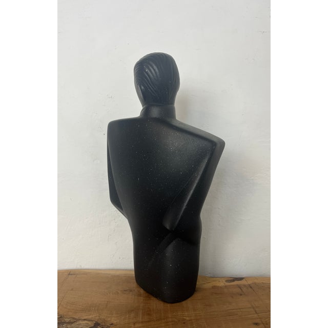 Vintage Postmodern Style Ceramic Man Sculpture in the style of Lindsey B Balkwill, 1980s For Sale - Image 10 of 18