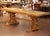Late 19th Century 19th Century French Bleach Oak Trestle Refectory Monastery Dining Table For Sale - Image 5 of 11