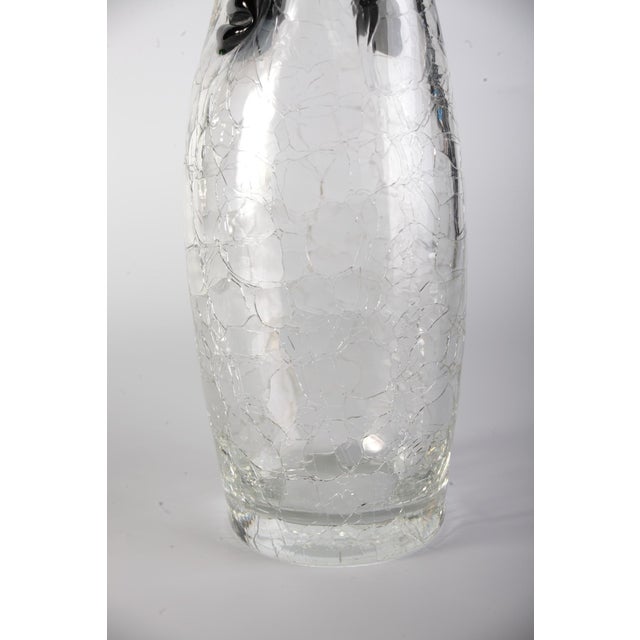 Glass Vase and Bowl by Jaroslav Taraba for Lednicke Rovne, Czech, 1970s, Set of 2 For Sale - Image 4 of 17