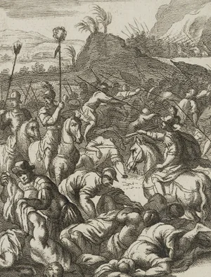 J. Meyer, Looters After a Battle, 17th-Century, Etching