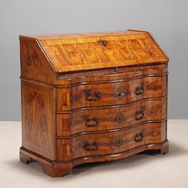 Walnut Drop-Leaf Secretary For Sale - Image 13 of 13