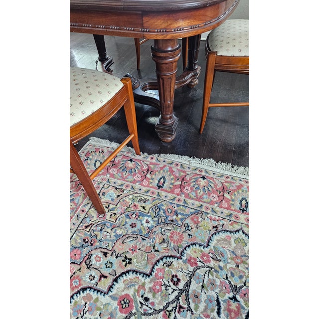 Burnt Umber 1920s 1 Antique Dinner Table and 4 Chairs - Set of 5 For Sale - Image 8 of 18