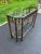 Faux Bamboo Bronze Metal and Glass Sofa Table For Sale - Image 10 of 18