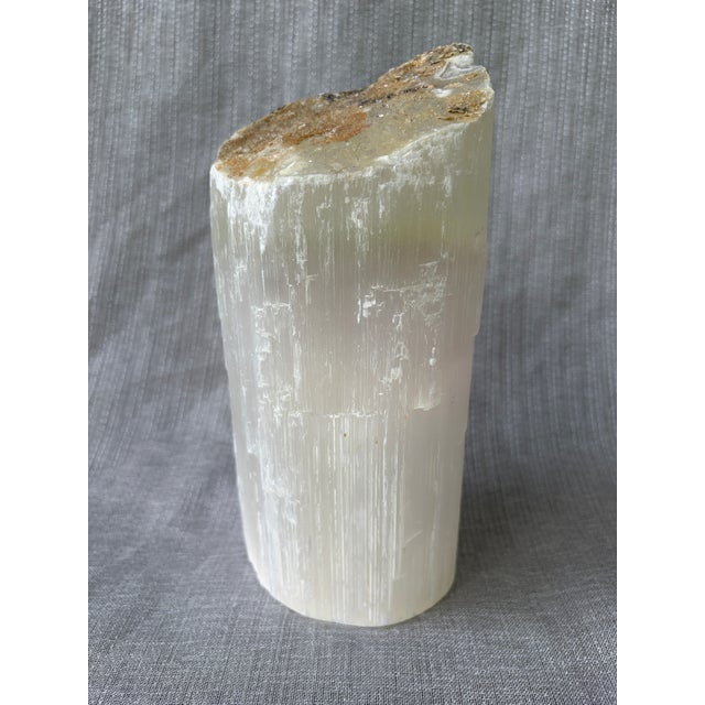 Natural White Selenite Crystal For Sale In New York - Image 6 of 12
