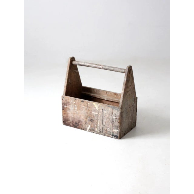 Vintage Wooden Trug Toolbox For Sale - Image 13 of 13