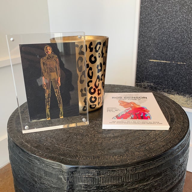 "Moon Drop" Contemporary Expressionist Portrait Photograph in Lucite Frame For Sale In West Palm - Image 6 of 13