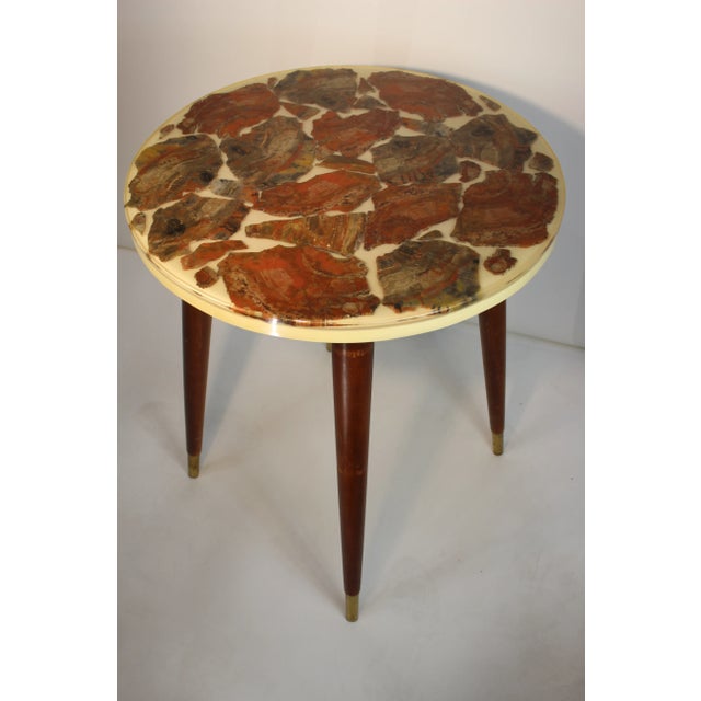 Arturo Pani Possibly Mid-Century Fossil Marble Cocktail Table For Sale - Image 9 of 9
