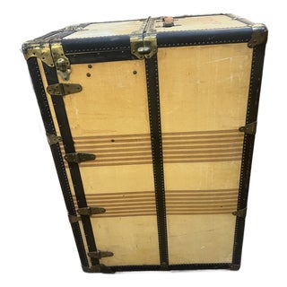 Oshkosh Large Wardrobe Steamer Trunk 1920’s For Sale