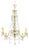 European Chandelier with Crystal Pendants For Sale
