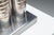 Triple Column Table Lamp in Stainless Steel attributed to Goffredo Reggiani, 1960s For Sale - Image 14 of 18