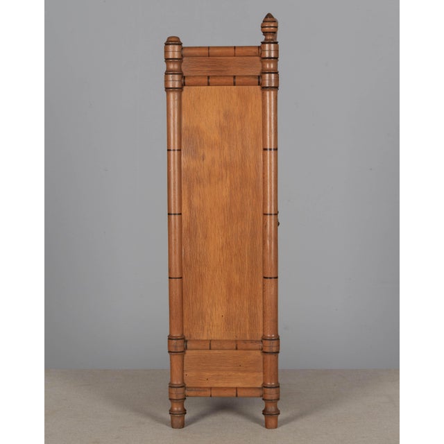 19th Century 19th Century French Faux Bamboo Wall Cabinet For Sale - Image 5 of 8