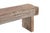 Handcrafted from solid teakwood, this Indian Carved Front Rustic Teakwood Bench features a boldly carved apron. It is a...