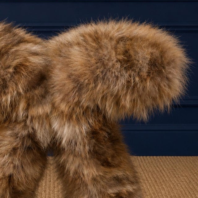 Rustic Verellen Racoon Natural Butterfly Stool For Sale - Image 3 of 3