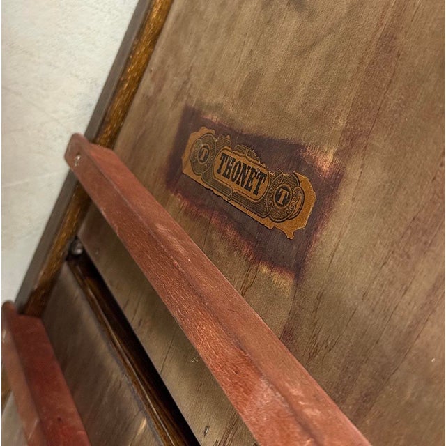 Wood Antique Serving Trolley with Folding Side Panels by Thonet, 1930s For Sale - Image 7 of 9