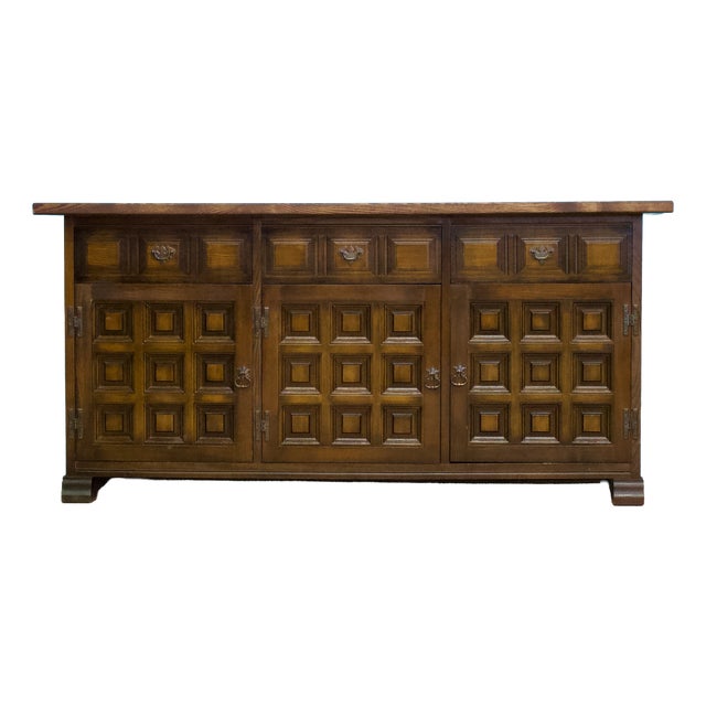 Vintage Dark Oak Toledo Sideboard from Younger, 1970s For Sale