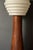 Vintage Sculptural Scandinavian Walnut and Glass Accent Table Lamp For Sale - Image 9 of 15