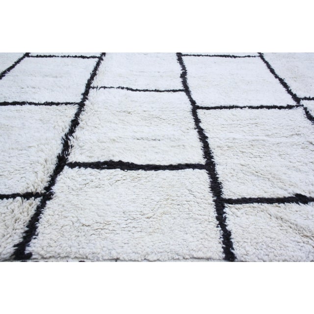 Mid-Century Modern Early 21st Century Vintage Moroccan Rug - 10' X 14' For Sale - Image 3 of 6
