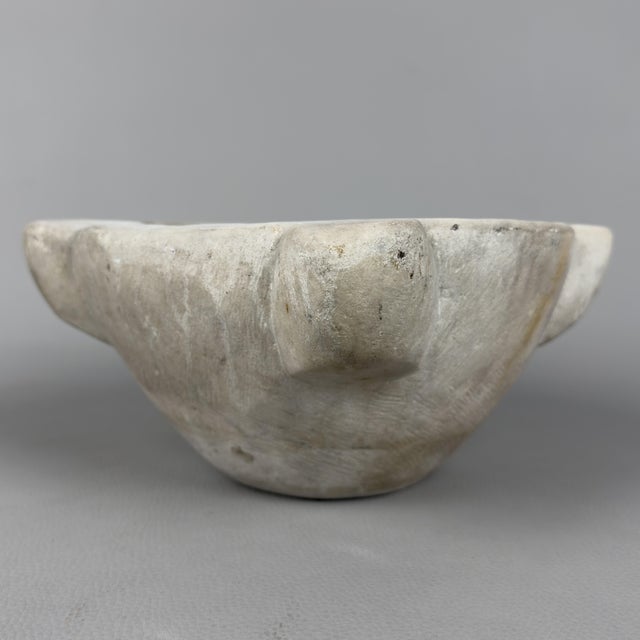 Antique White Marble Mortar, 1800s For Sale - Image 4 of 11