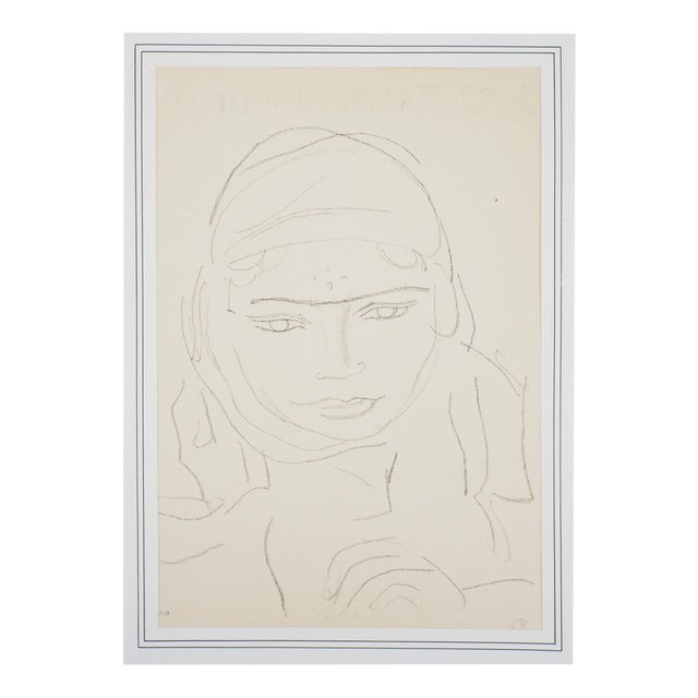 Maurice Barraud, Indian Woman, Lithograph For Sale