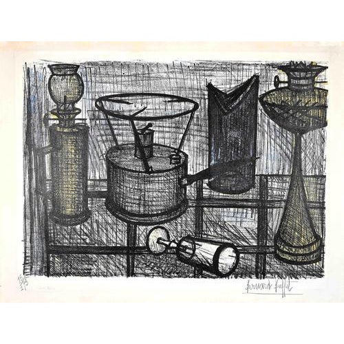 Bernard Buffet, Lamp 15/175, 1954, Lithograph For Sale - Image 4 of 4