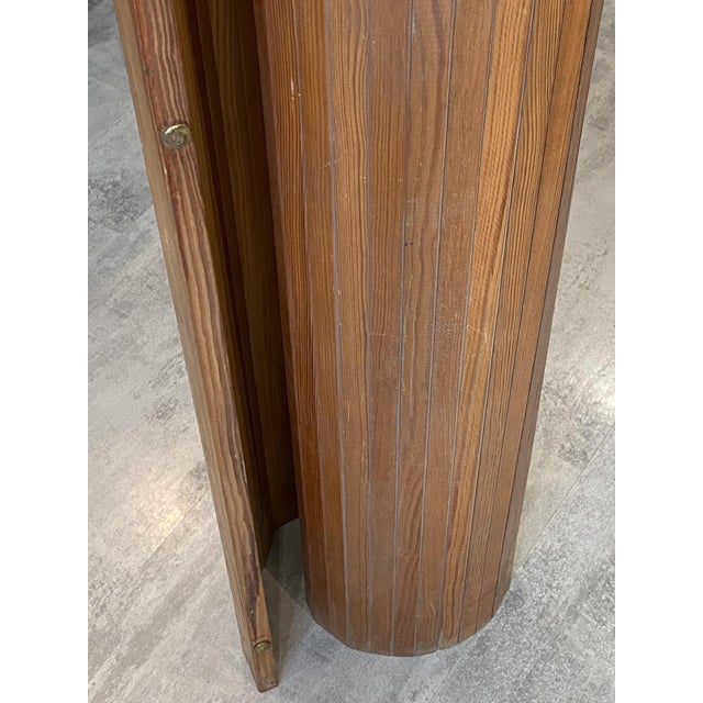 Vintage Freestanding Foldable Wooden Screen in the style of Baumann, 1950s For Sale - Image 4 of 18