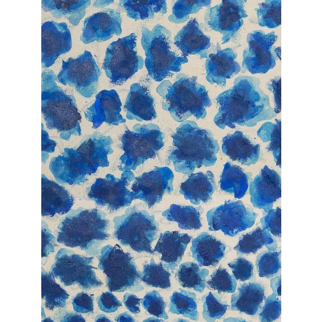 Blue Spots is an original artwork realized by Giorgio Lo Fermo (b. 1947) in 2021. Original Oil Painting on Canvas. Hand-...