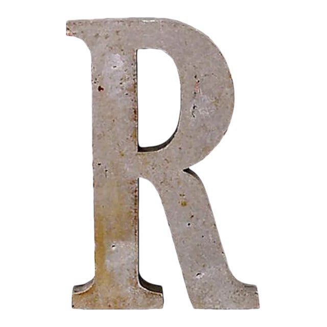 Vintage Wood Letter R For Sale