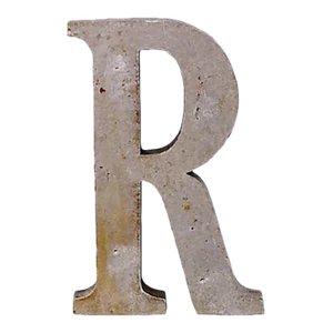 Vintage Wood Letter R