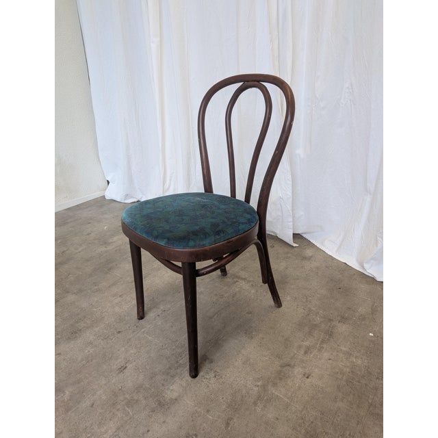 Vintage Bentwood Dining Chair with Upholstered Seat, 1970s For Sale - Image 12 of 14