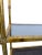 Vintage Italian Gold Gilt Faux Bamboo Étagère – Hollywood Regency Metal Bookcase With Smoked Glass & Cane Shelves For Sale - Image 9 of 9
