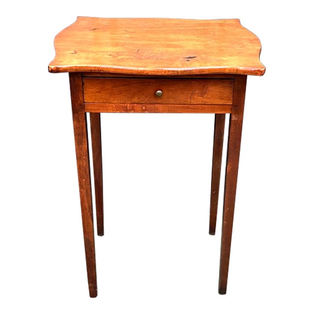 Tobey Furniture Co. Midcentury Walnut 2-Drawer Side Table For Sale