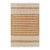 Rug & Kilim’s Contemporary Dhurrie Rug in Rust and White Stripes For Sale