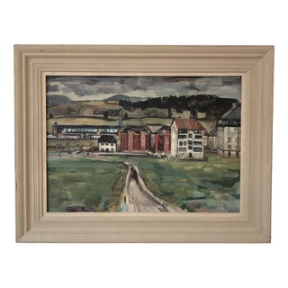 Lucien Schwob, Le Brassus, Vallée de Joux, 1930, Oil on Canvas, Framed For Sale