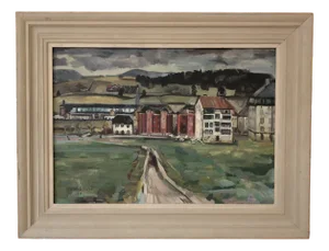 Lucien Schwob, Le Brassus, Vallée de Joux, 1930, Oil on Canvas, Framed