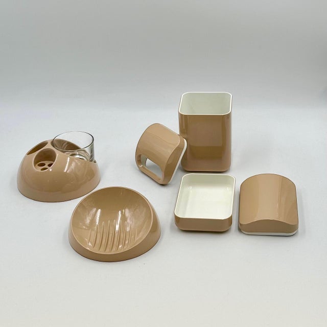 Vintage Bathroom Set, 1970s, Set of 4 For Sale - Image 15 of 18