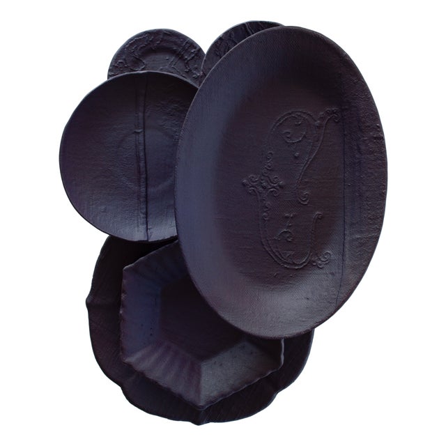 Wall Art Composition of Handmade Ceramic Plates by Studio Desimonewayland For Sale